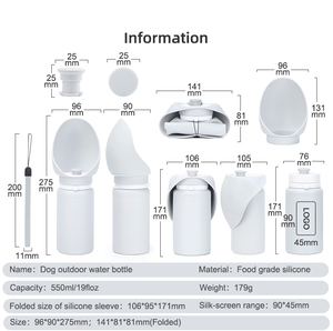 Tigela Portátil de Aço Inoxidável para Cães, Antiderramamento, IPX5 à Prova d'Água, Ecológica, Estilo Moderno, Fonte de Água Semiautomática para Viagem - Product Image 4