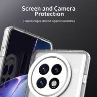 Pour Oneplus 13 5G 12R 11R Nord CE4 LITE aimant bonbons étui coloré peau mate Transparent Anti empreintes digitales Anti jaunissement couverture