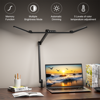 Lampe de table LED créative pour chambre à coucher, chevet, ordinateur, bureau, travail, lecture, étude, éclairage de bureau tactile, utilisation en intérieur, métal DC