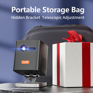 โปรเจคเตอร์พกพาอัจฉริยะสำหรับใช้งานกลางแจ้ง โฟกัสอัตโนมัติ ควบคุมด้วยระบบสัมผัส แอปพลิเคชันในตัว มินิโปรเจคเตอร์ C1000 โฮมเธียเตอร์ ระบบแอนดรอยด์ 4K 5W - Product Image 5