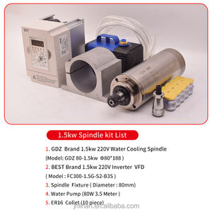 ספינדל מים מקוררים נתב ציר מנוע vfd gdz 1.5kw 220v מים מקוררים מכונת כלי ציר - Product Image 2