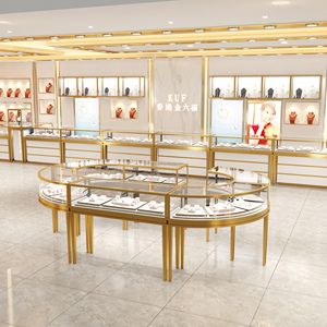 Tủ trưng bày trang sức cao cấp bằng kính cường lực, quầy trưng bày cửa hàng, nội thất, tủ đứng - Product Image 2