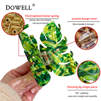 Dowell Nouveau design Pinces naturelles évidées Pince à cheveux en forme de feuille