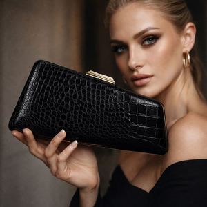 Sac à main élégant en PU motif crocodile pour femme, avec fermeture éclair, bandoulière unique, pochette et sac à bandoulière croisé, idéal pour le quotidien au printemps - Product Image 2