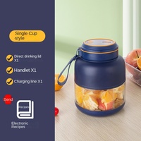 Nouveau Mixeur-Blender Portable Multifonction Alimenté par Batterie avec Récipient en Acier Inoxydable pour Usage Domestique et Extérieur
