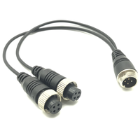 Connecteurs aviation mâle à double aviation femelle M12 G12 pour caméras MDVR de véhicule, usine d'origine avec disponibilité