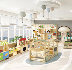 Eibele personalizado multifuncional atractivo pequeño pueblo Mini ciudad juego de rol Juegos equipo niños patio interior - Product Image 3