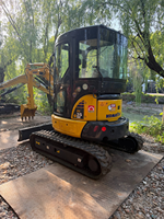 Mini-excavatrice Komatsu PC35 d'occasion, 3,5 tonnes, sur chenilles en caoutchouc, pompe d'origine PC35MR, pour travaux de jardinage et de terrassement