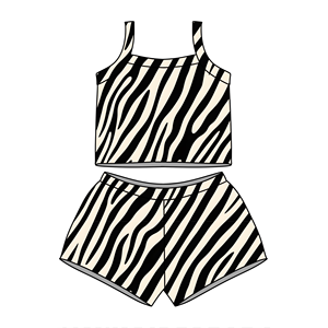 Preventa al por mayor: Conjuntos de verano con estampado para niñas, ropa infantil de moda, precio de fábrica, MOQ 5 unidades. - Product Image 4