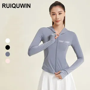 RUIQUWIN UPF 50 + nouvelle veste anti-UV de course en plein air pour femmes OEM veste en soie de glace vêtements anti-soleil vestes de Protection