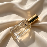 Flacon de parfum en verre carré vide de luxe personnalisé de 30 ml avec impression sur écran, emballage élégant