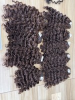 Best-seller Cheveux humains vierges colorés 4 lots Vente en gros Couleur naturelle bouclée Cheveux 100% humains Cheveux du Cambodge