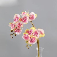 ZY2064 ZUOYI 69CM Real Touch Chiffon 7 Têtes Orchidée Artificielle Fleur De Haute Qualité pour Fleur De Style Européen