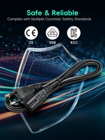 Câble d'alimentation CA DATA FROG 3m avec prise EU 2 broches, accessoire de jeu pour PS4, PS5, Xbox, ordinateur portable, PC, TV, rallonge