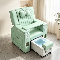Fauteuil de beauté multifonctionnel pour manucure, pédicure, massage électrique, bain de pieds et soin des ongles