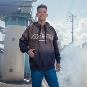 Manufacturers Custom Cropped <b>Pullover</b> <b>Men</b> Oversized Heavyweight Fleece Eco-Friendly Autumn Embroidered Vintage Acid Wash Hoodie - Product Image 4
