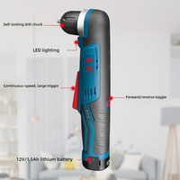 Perceuse à main sans fil Dongcheng à angle droit, vitesse variable, 12V 140W 11Nm, perçage maximal