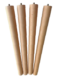 Patas de Muebles Modernas de Madera Maciza Natural, Redondas y Cónicas, para Reparación de Muebles DIY - Product Image 3