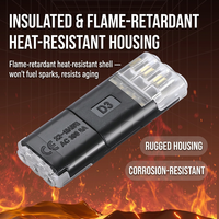 Connecteurs rapides FUSHDE série D 300V IP66 avec coque en nylon/PC pour câblage LED industriel