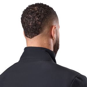 Sudadera de Forro Polar Negro para Hombre, con Cierre de Cremallera de un Cuarto, Manga Larga, Térmica, para Entrenamiento al Aire Libre, Ropa Deportiva de Invierno - Product Image 5