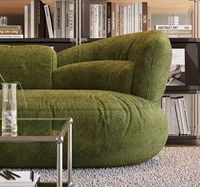 Canapé-lit sectionnel inclinable Chesterfield moderne en tissu et bois, design papillon, pour salon, chambre et appartement
