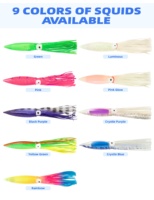 Barre de pêche écartante de 36 pouces pour Canyon (centre/bord/tribord) avec flotteurs de 6/9 pouces pour la pêche à la traîne des calmars
