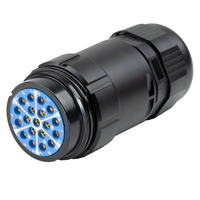 19-Pin Socapex-ähnliche IP67-zertifizierte LED Moving Head Lichter Elektrische Steckverbinder Kompatibel mit Socapex für Bühnenbeleuchtung