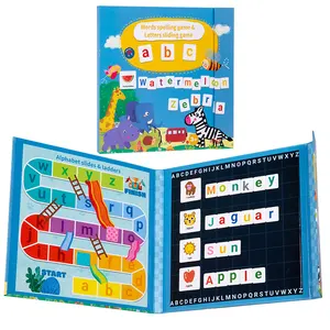 Nouveau design aimant livre activité livre mathématiques jeu d'apprentissage haute qualité bébé lettre correspondant photo jeu cadeau pour enfants garçons filles
