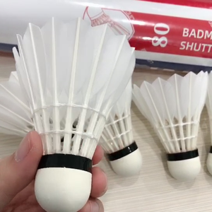 <span class=keywords><strong>2023</strong></span> gran oferta clase A original pluma de <span class=keywords><strong>ganso</strong></span> bádminton shuttlcock Lingmei80 modelo - Product Image 2