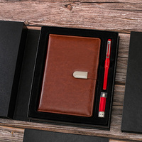 Ensemble de cadeaux d'affaires de luxe pour ordinateur, gobelet sous vide, stylo USB, clé USB, notebook A5 uni, batterie d'alimentation, porte-clés