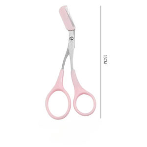 Penjualan terlaris grosir kualitas tinggi warna-warni menyesuaikan 2 In1 baja tahan karat yang dapat diganti gunting alis multifungsi dengan sisir - Product Image 4