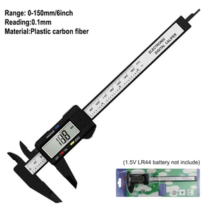 Calibro Digitale Elettronico 0-150mm LCD in Plastica, Micrometro a Pinza Lunga per Misurazioni di Diametro Interno ed Esterno - Product Image 1