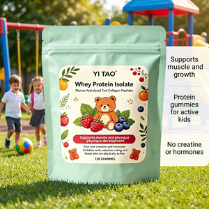 Gummies protéinés pour enfants à marque privée/OEM/ODM – Isolat de lactosérum et collagène pour le soutien musculaire, sans hormones, 120 comprimés à croquer - Product Image 3