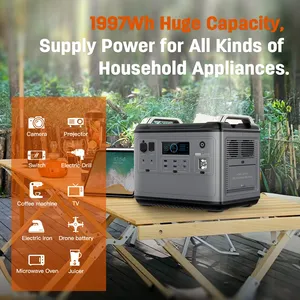 Station d'alimentation portable 2000W 2048Wh, générateur solaire portable 2000W, batterie LiFePO4 solaire 2048Wh - Product Image 6