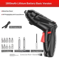 Perceuse-visseuse électrique multifonctionnelle à batterie lithium rechargeable, type pistolet, outil domestique compact