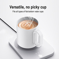 Chauffe-tasse électrique intelligent sans fil en céramique de porcelaine fine avec chargement USB, idéal pour la rentrée scolaire, avec cuillère