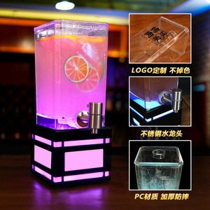 Wan Zhan <b>Beer</b> Server 3L Luminous Dispenser Rectangle Bar Use - Product Image 2