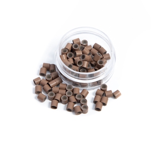 Spot Marchandises Noir Brun <span class=keywords><strong>Blond</strong></span> 1000 Perles/bouteille Nano Perles pour Nano Tip Extension de Cheveux Différentes Couleurs Micro Anneau - Product Image 5