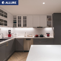 Meubles de cuisine en bois massif, meubles modernes et portables