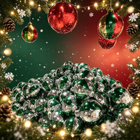 Weihnachts-Spiegelkugeln Aufblasbare Spiegelglocken Event-Party Rot Gold Silber Grün Weihnachtsdekoration Werbe-Aufblasartikel