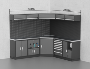 헤비 듀티 스토리지 차고 캐비닛 차고 워크 스테이션 모듈식 작업대 조합 도구 캐비닛 차고 보관 시스템 - Product Image 6