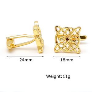 Mancuernillas Vintage para Boda, de Cobre Dorado, para Camisa, para Hombre, Gran Venta - Product Image 2