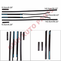 Kit de 6 pièces de garnitures de toit neuves en caoutchouc avec joint de pare-brise pour Toyota 4Runner/Hilux Surf 2003-2009