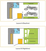 Remorque Mini Caravane Moderne Légère avec Châssis en Aluminium et Suspension Indépendante pour Mini Véhicule Tout-Terrain 4x4, Charge Utile de 880 kg