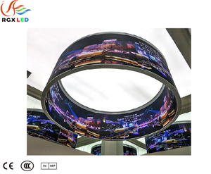 P7.5 P10 P15 đầy đủ màu sắc linh hoạt dẫn Màn hình hiển thị tròn. Thích hợp cho thị trường tài chính và siêu thị. - Product Image 2