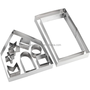 Emporte-pièces en pain d'épice 3D pour maison en pain d'épice <span class=keywords><strong>Kit</strong></span> <span class=keywords><strong>de</strong></span> maison en pain d'épice <span class=keywords><strong>de</strong></span> Noël pour enfants - Product Image 2