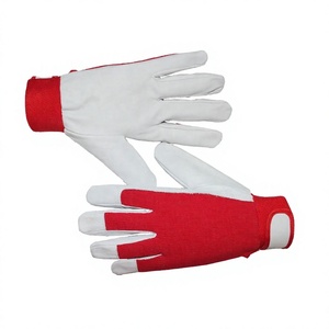 Gants de cricket en cuir Cabretta rouge et blanc pour femmes, équipement de protection pour les fans de golf, taille XS - Product Image 3