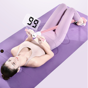 Banda de Resistencia Electrónica Inteligente de 6 Tubos para Abdominales <span class=keywords><strong>con</strong></span> Contador y Temporizador para Gimnasio en Casa - Product Image 3