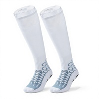 Chaussettes de sport à compression pour hommes, design personnalisé, élastiques, hautes jusqu'au genou, pour le basketball, le football, la course à pied, le cyclisme