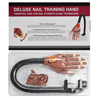 Main de mannequin flexible pour la pratique des ongles avec embouts d'ongles offerts